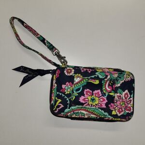Petal Paisley Wristlet Wallet